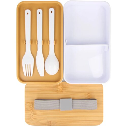 Lunchbox Bento R-PP &amp; Bamboe wit