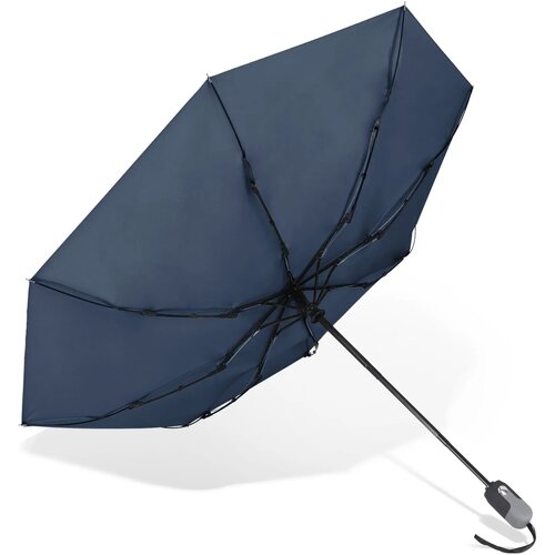 Luxe opvouwbare paraplu 22” auto open/auto sluiten donkerblauw