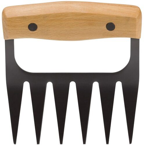 Metalen vleesklauwen hout