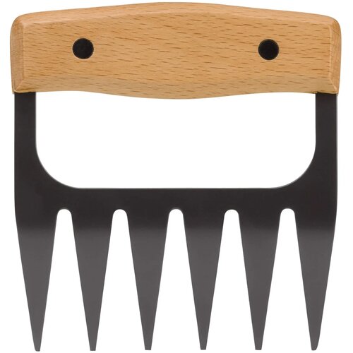 Metalen vleesklauwen hout