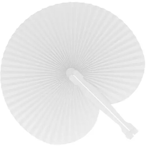 Mini opvouwbare handwaaier wit