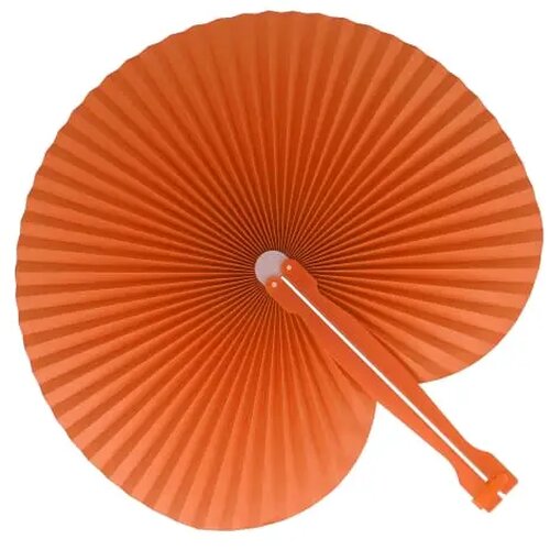 Mini opvouwbare handwaaier oranje