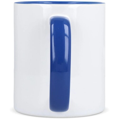Mok subli Oslo gekleurde binnenkant &amp; handvat 300ml wit / blauw