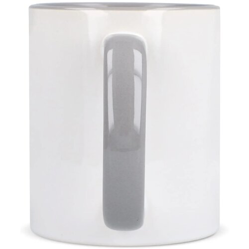 Mok subli Oslo gekleurde binnenkant &amp; handvat 300ml wit / grijs