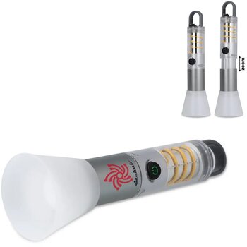 Multifunctionele zaklamp van gerecycled materiaal zilver