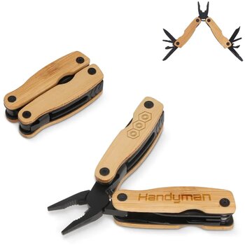 Multitool Bamboe 12 functies zwart