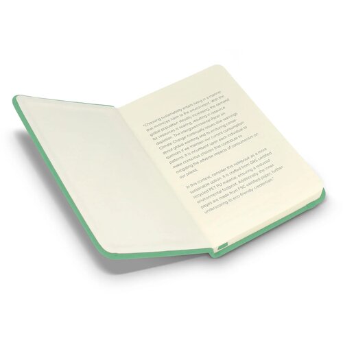 Notebook R-PET/PU A6 olijfgroen