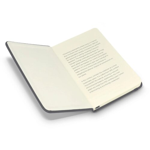 Notebook R-PET/PU A6 grijs
