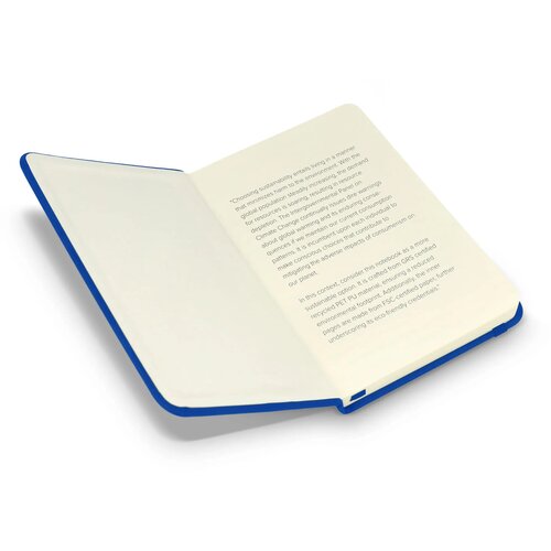 Notebook R-PET/PU A6 blauw