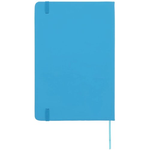 Notitieboek A5 PU met puntraster pagina's lichtblauw