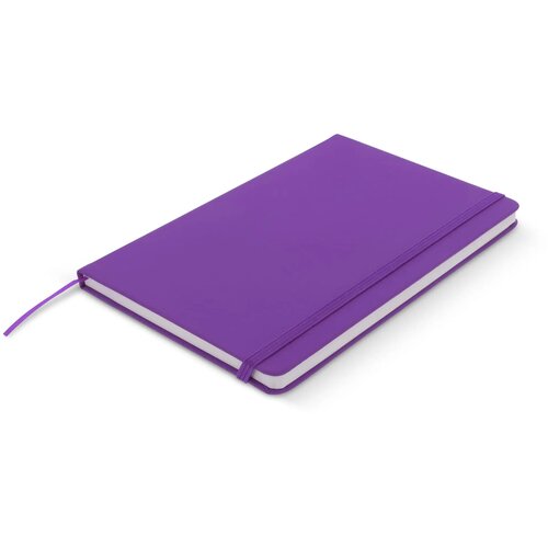 Notitieboek A5 PU met puntraster pagina's paars