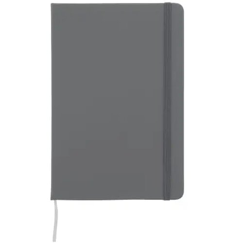 Notitieboek A5 PU met puntraster pagina's licht grijs