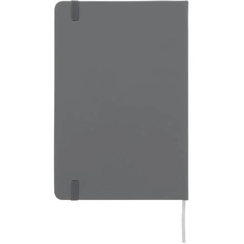 Notitieboek A5 PU met puntraster pagina's licht grijs