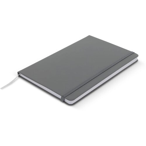 Notitieboek A5 PU met puntraster pagina's licht grijs