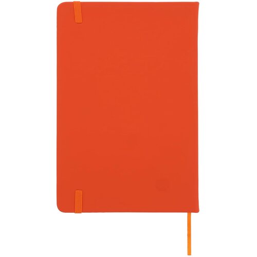 Notitieboek A5 PU met puntraster pagina's oranje