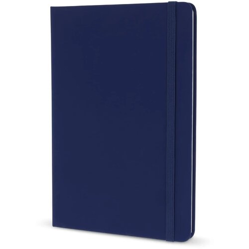 Notitieboek A5 PU met puntraster pagina's donkerblauw
