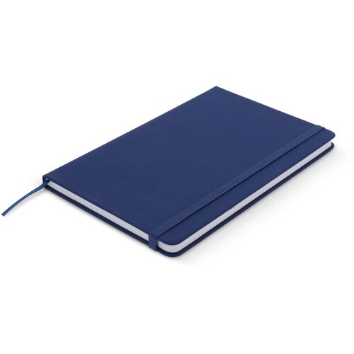 Notitieboek A5 PU met puntraster pagina's donkerblauw