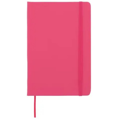 Notitieboek A5 PU met puntraster pagina's roze