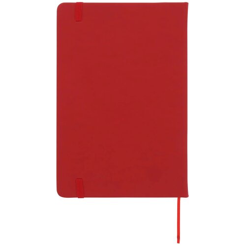 Notitieboek A5 PU met puntraster pagina's rood