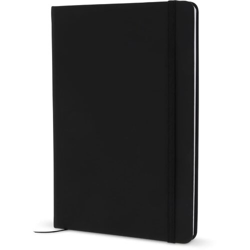Notitieboek A5 PU met puntraster pagina's zwart