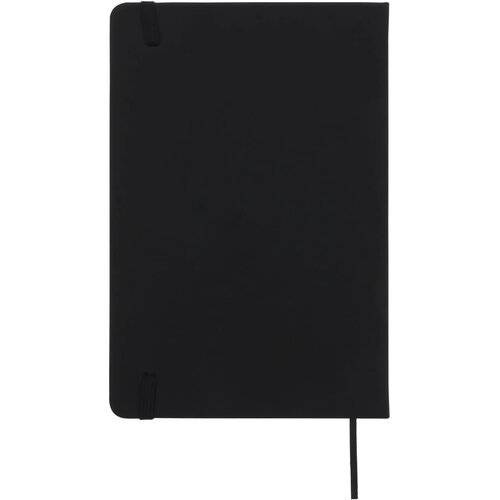 Notitieboek A5 PU met puntraster pagina's zwart
