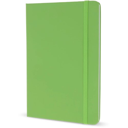 Notitieboek A5 PU met puntraster pagina's lichtgroen