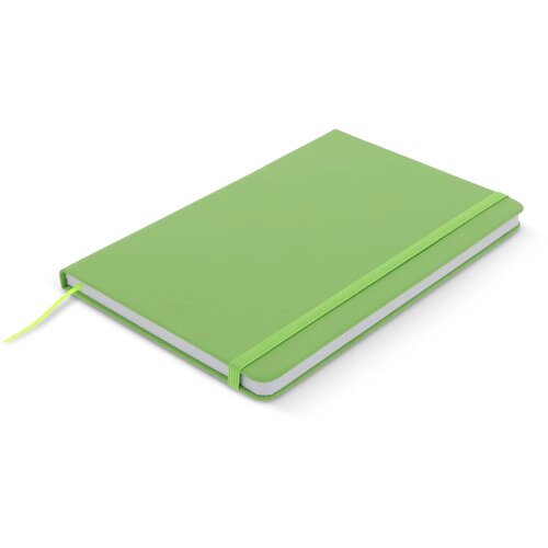 Notitieboek A5 PU met puntraster pagina's lichtgroen