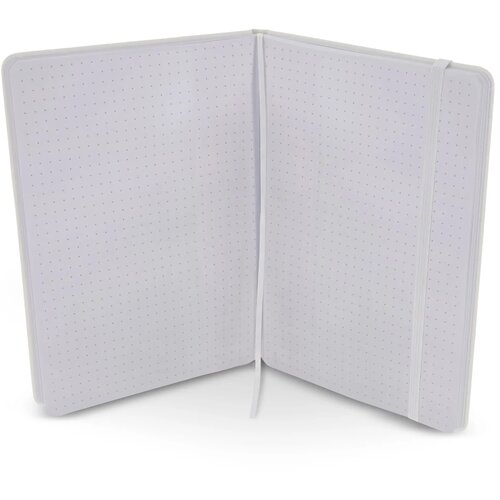 Notitieboek A5 PU met puntraster pagina's wit