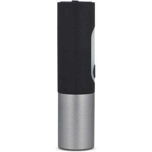 Oplaadbare 10 W LED-zaklamp met zoomfunctie 300 lm zwart