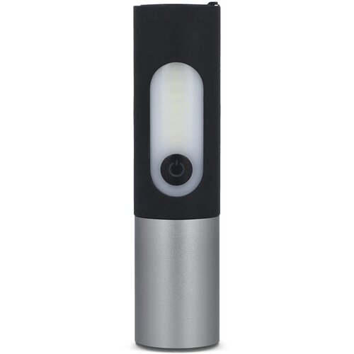 Oplaadbare 10 W LED-zaklamp met zoomfunctie 300 lm zwart