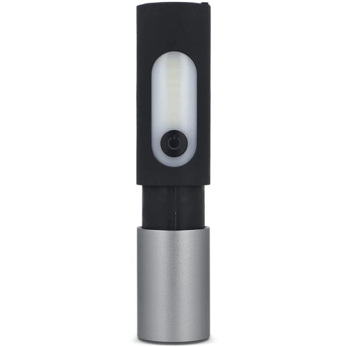 Oplaadbare 10 W LED-zaklamp met zoomfunctie 300 lm zwart
