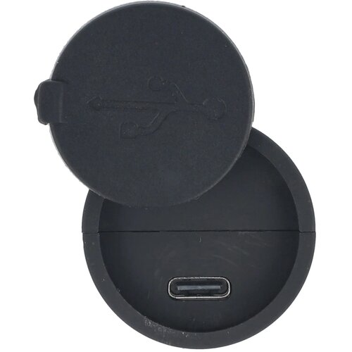 Oplaadbare 10 W LED-zaklamp met zoomfunctie 300 lm zwart