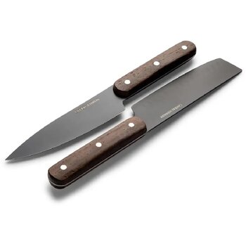 Orrefors Jernverk set van 2 messen, zwart &amp; hout zwart