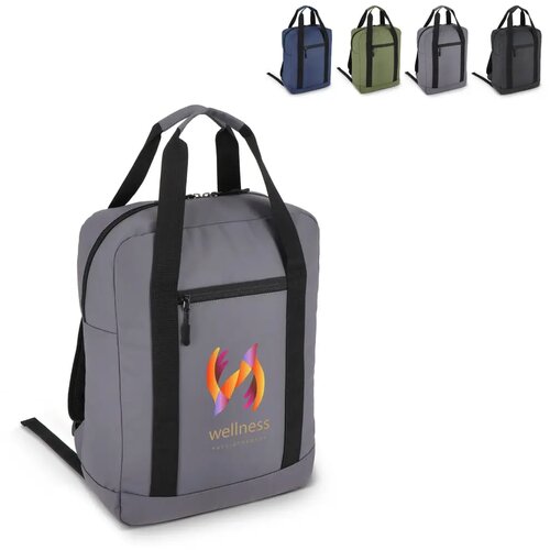 PU gecoate 600D gerecycled PET rugzak 27.5 x 12 x 37.5 cm 12 L