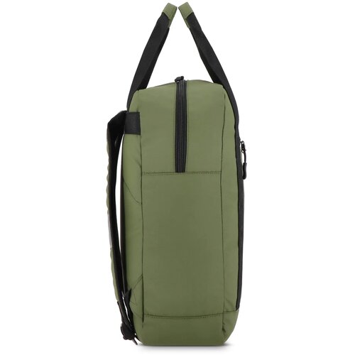 PU gecoate 600D gerecycled PET rugzak 27.5 x 12 x 37.5 cm 12 L olijfgroen