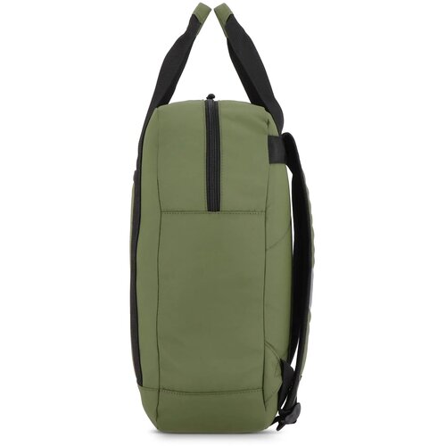 PU gecoate 600D gerecycled PET rugzak 27.5 x 12 x 37.5 cm 12 L olijfgroen