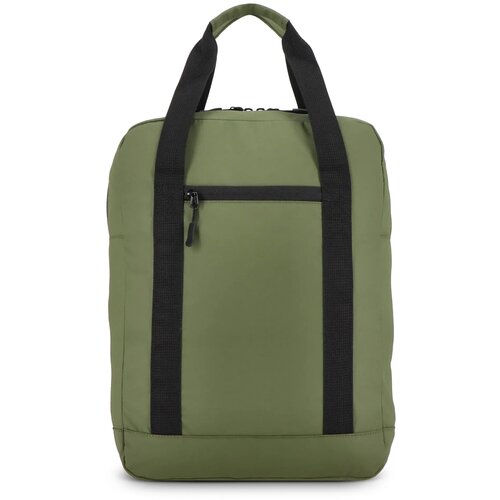 PU gecoate 600D gerecycled PET rugzak 27.5 x 12 x 37.5 cm 12 L olijfgroen