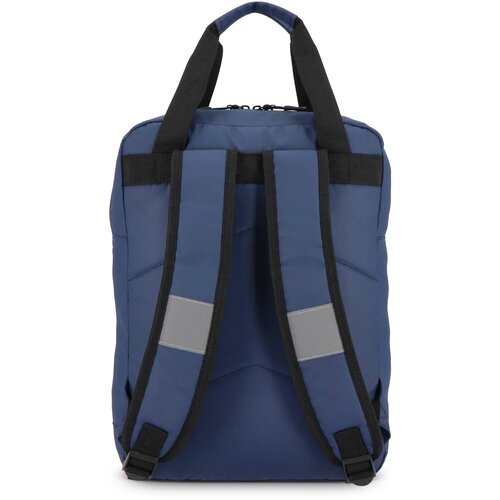 PU gecoate 600D gerecycled PET rugzak 27.5 x 12 x 37.5 cm 12 L donkerblauw
