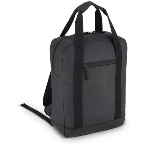 PU gecoate 600D gerecycled PET rugzak 27.5 x 12 x 37.5 cm 12 L zwart