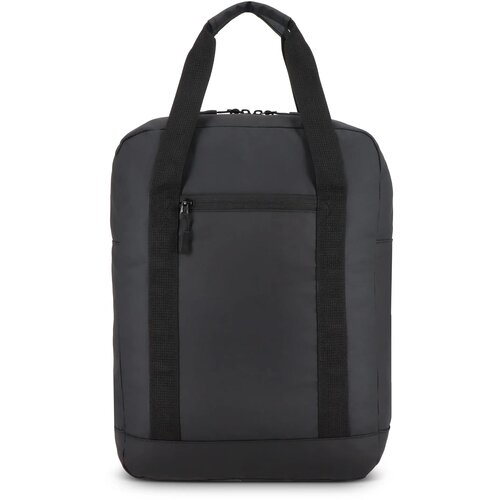 PU gecoate 600D gerecycled PET rugzak 27.5 x 12 x 37.5 cm 12 L zwart