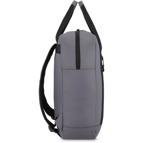 PU gecoate 600D gerecycled PET rugzak 27.5 x 12 x 37.5 cm 12 L grijs