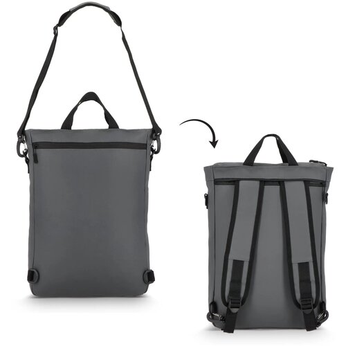 PU Kyiv laptoprugzak 28 x 42 x 12.5 cm grijs