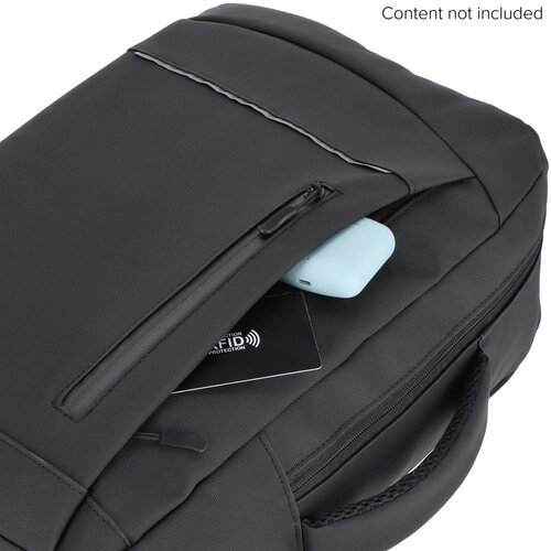 PU Osaka laptoprugzak 30 x 14 x 42 cm 15L zwart
