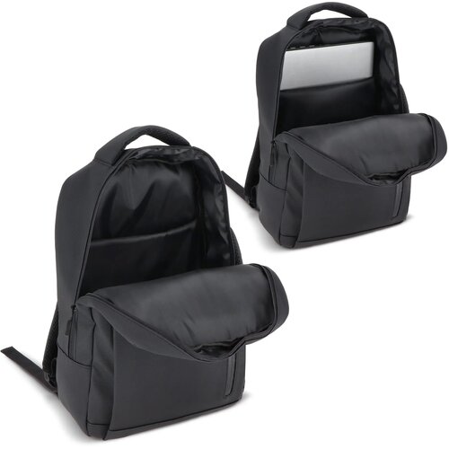 PU Osaka laptoprugzak 30 x 14 x 42 cm 15L zwart