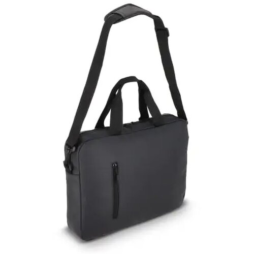 PU SoMa laptop messenger tas 28 x 38 x 5 cm zwart