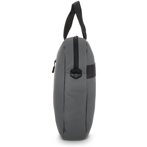 PU SoMa laptop messenger tas 28 x 38 x 5 cm grijs