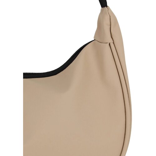 PU-gecoat R-PET 600D halve maan sling tas ecru
