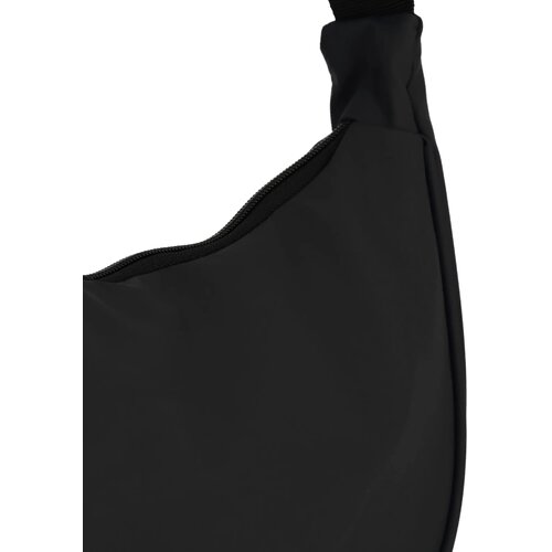 PU-gecoat R-PET 600D halve maan sling tas zwart