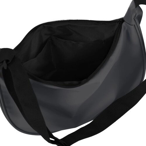 PU-gecoat R-PET 600D halve maan sling tas grijs