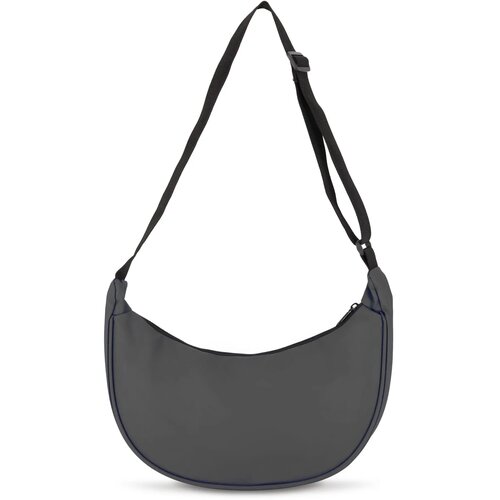 PU-gecoat R-PET 600D halve maan sling tas grijs